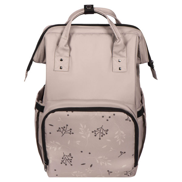 Picture of Diaper Backpack L Romantic Leaves Beige