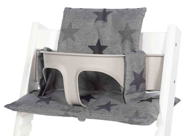 Afbeeldingen van Seat Cushion Set Grey Stars
