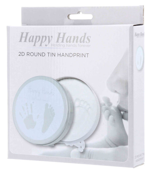 Afbeeldingen van Happy Hands 2D Round shape tin