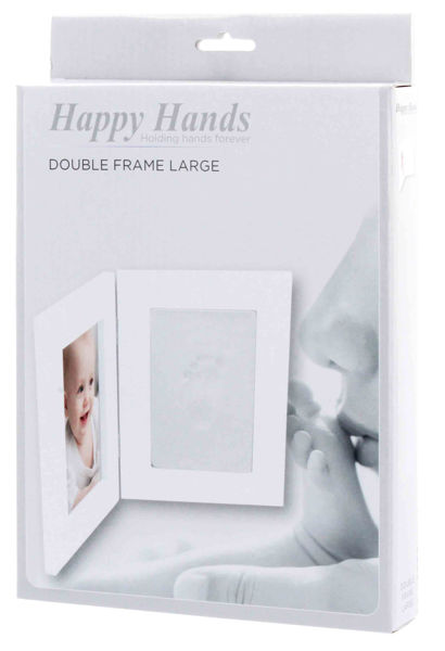 Afbeeldingen van Happy Hands Double frame large white